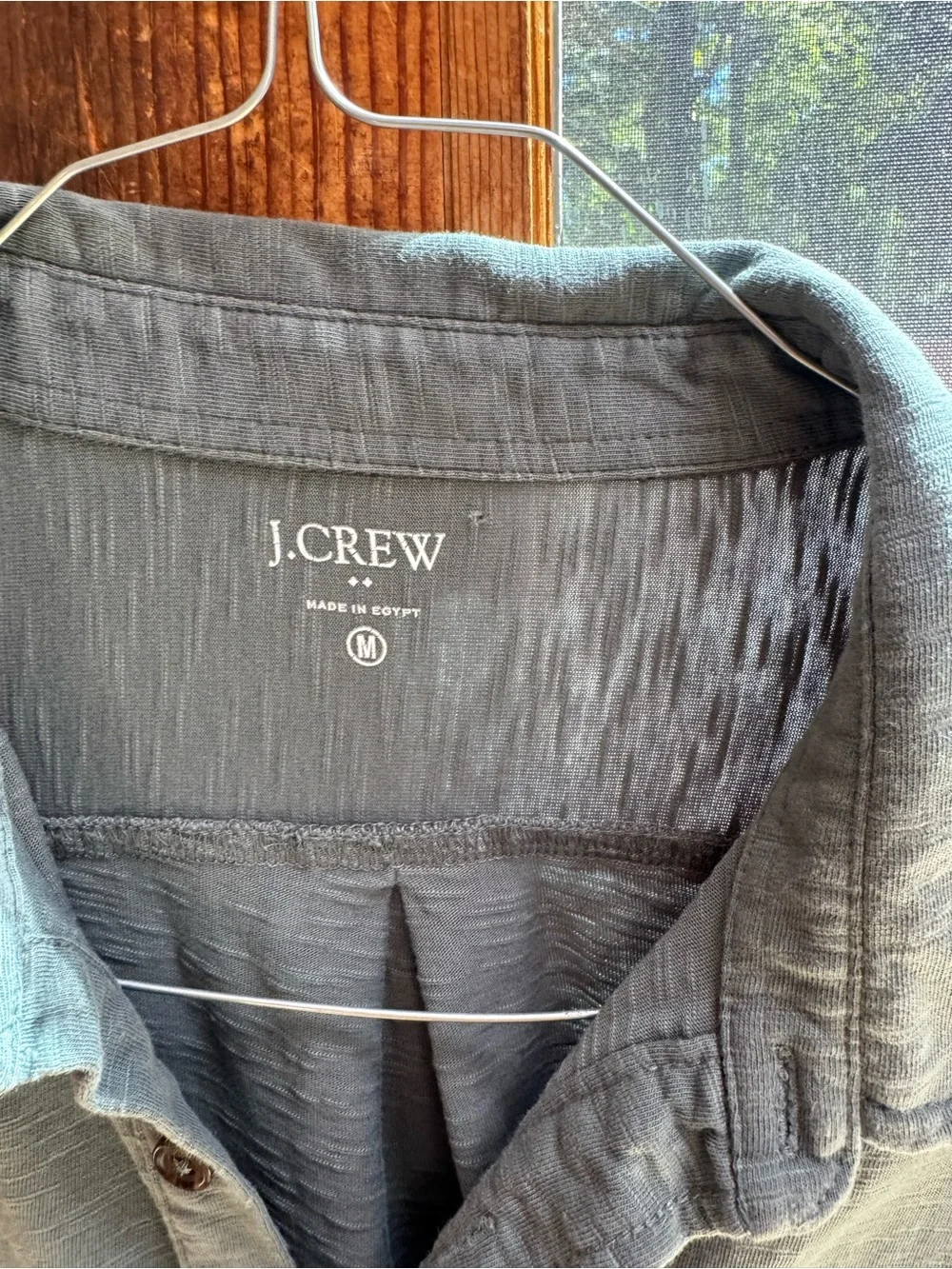 J. Crew Olive Green Long-Sleeve Button-Down Shirt
